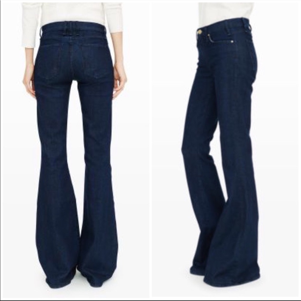 Club Monaco Dark Wash Ella Flare Jeans